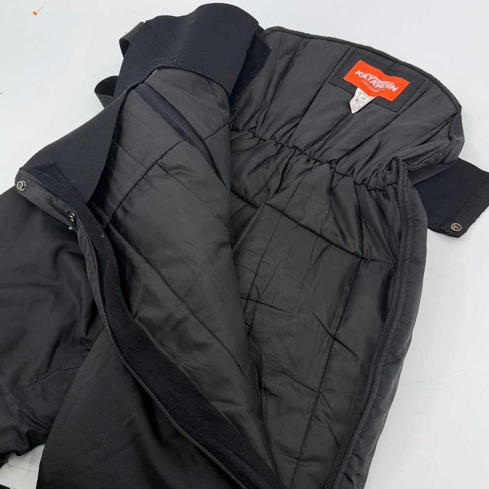 Katahdin Snowmobile Gear Women Black Insulated Bib Snow Pants Overalls Medium - Picture 7 of 7